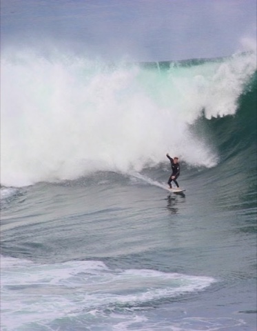 Olas en la costa